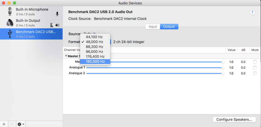 Using a USB 2.0 extender, I was able to realize the full 24-bit/192kHz capability of the Benchmark DAC3 HGC preamp/DAC.